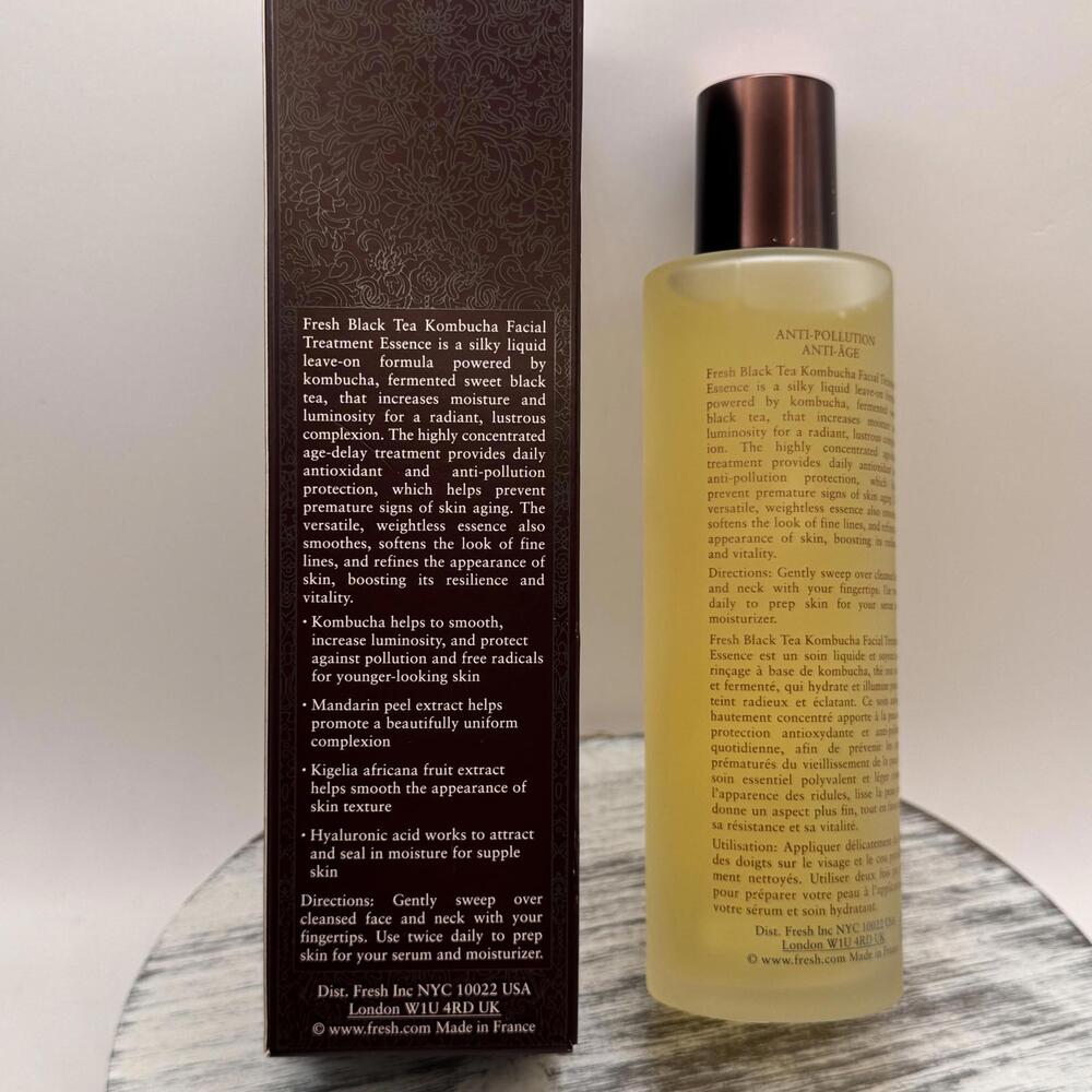 Fresh Black Tea Kombucha Facial Treatment Essence 5oz/150ml Brand New in Box - Picture 3 of 6